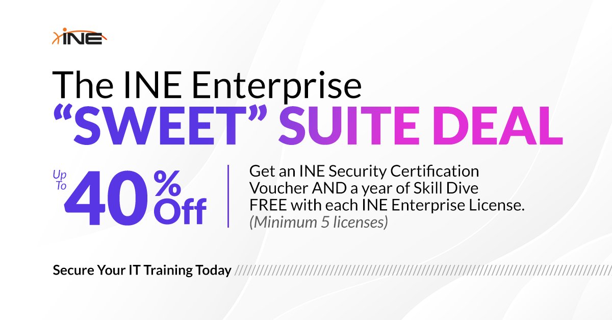 ine's tweet image. Goodbye IT silos. Hello connected teams. Train your IT &amp;amp; InfoSec teams in networking, cybersecurity, cloud, data, and AI—all in one platform. Get a sweet deal before it ends Dec 31 🔥

Train smarter → bit.ly/4nZs8RQ

#Cybersecurity #Networking #ITTraining