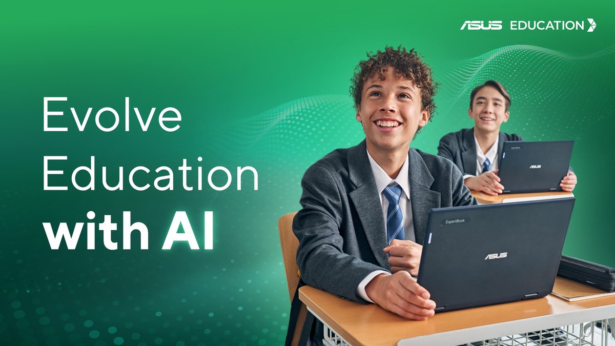ASUS's tweet image. AI is changing education! ✨ Real-time translation &amp;amp; smart lesson plans are here. ASUS tech empowers teachers &amp;amp; helps students excel. Learn how AI boosts productivity, creativity &amp;amp; collaboration.

Get our synopsis: 
bit.ly/4hBx7H0

#ASUSEducation #AIinEducation #EdTech