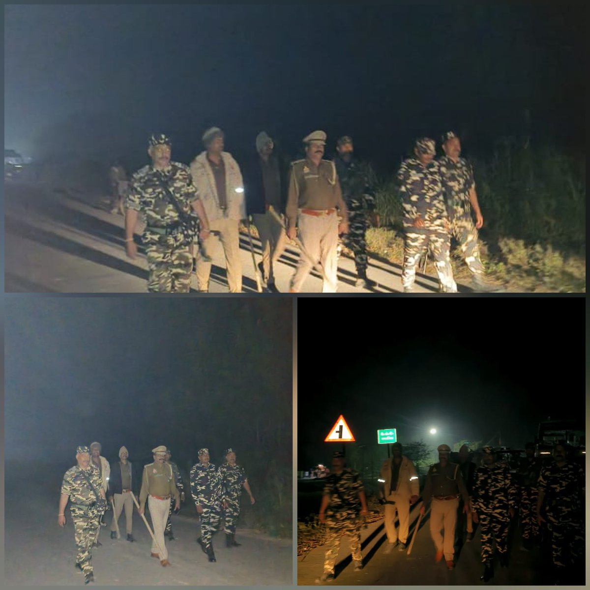 bahraichpolice's tweet image. जनपद में शान्ति, सुरक्षा एवं कानून व्यवस्था बनाए रखने व सीमा सुरक्षा को पुख्ता करने के दृष्टिगत #SPBahraich के निर्देशन में थाना नवाबगंज पुलिस व #SSB की संयुक्त टीम द्वारा थानाक्षेत्र अंतर्गत भारत–नेपाल सीमा पर गश्त कर चलाया जा रहा चेकिंग अभियान।  #BahraichPolice 
#UPPolice