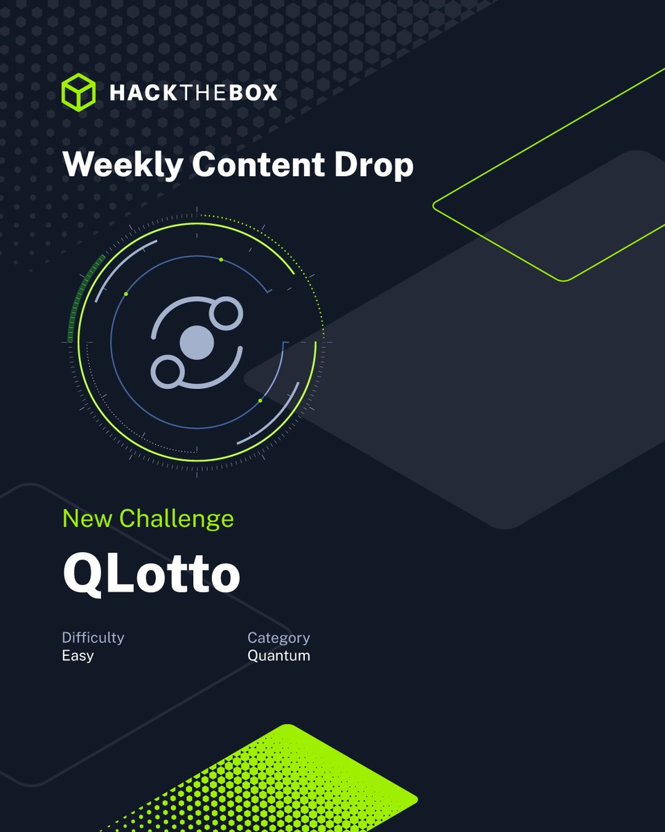 hackthebox_eu's tweet image. You want some fries with that? 🧑‍🍳
Here are all the brand-new pieces of content coming to the #HackTheBox platforms this week!
🔴 Fries, an HTB Seasons Machine created by ruycr4ft
🔵 Easy Money a Sherlock created by M4shl3
🔴 QLotto, a Challenge created by DCryp7

Get started now…