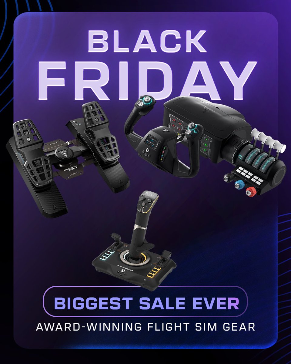 TurtleBeach's tweet image. Our BIGGEST SALE of the year is HERE! 🛒

Our Black Friday sale runs from now until the 2nd of December- grab yourself a deal while stocks last! 🤑
turtlebeach.gg/BlackFriday2025