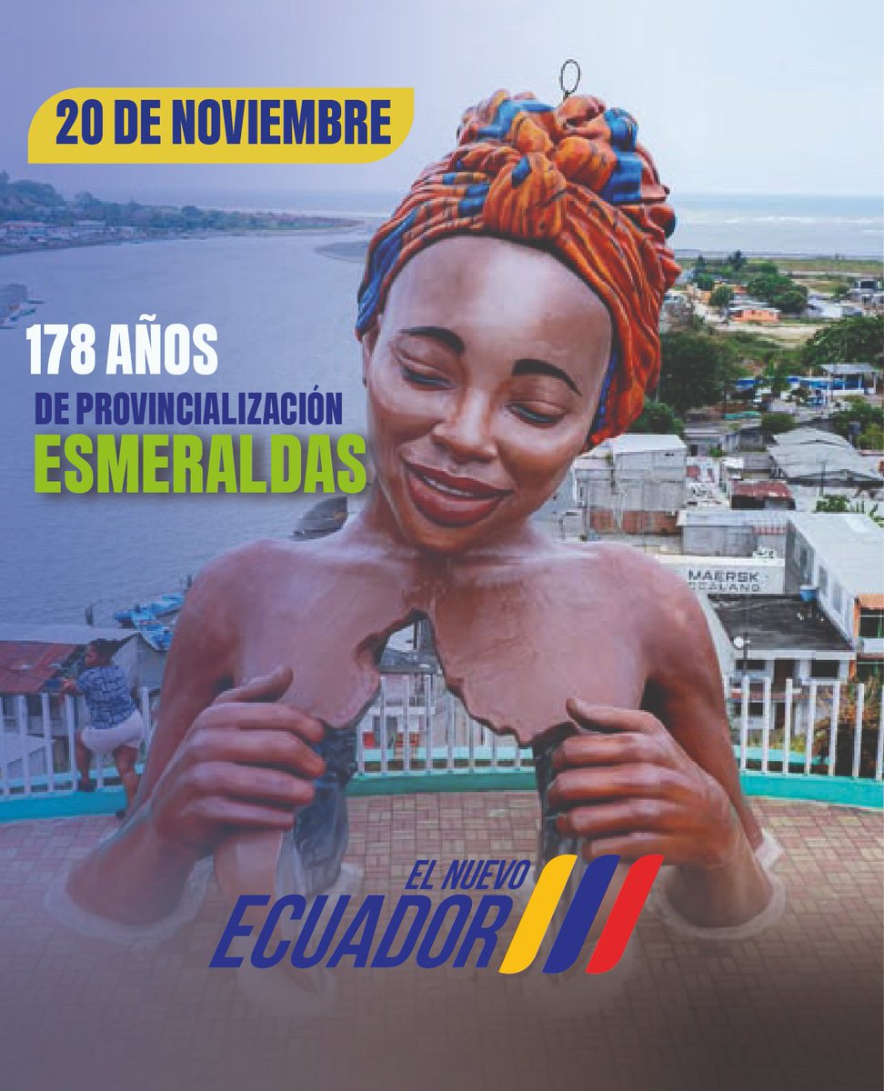 🌿 En los 178 años de Esmeraldas, la ministra Julia Angulo visito la provincia, en línea con el trabajo del presidente Daniel Noboa y con el respaldo de la SGDPN.
🌱 Fortalecemos identidad y desarrollo en territorio.

#Esmeraldas #SGDPN