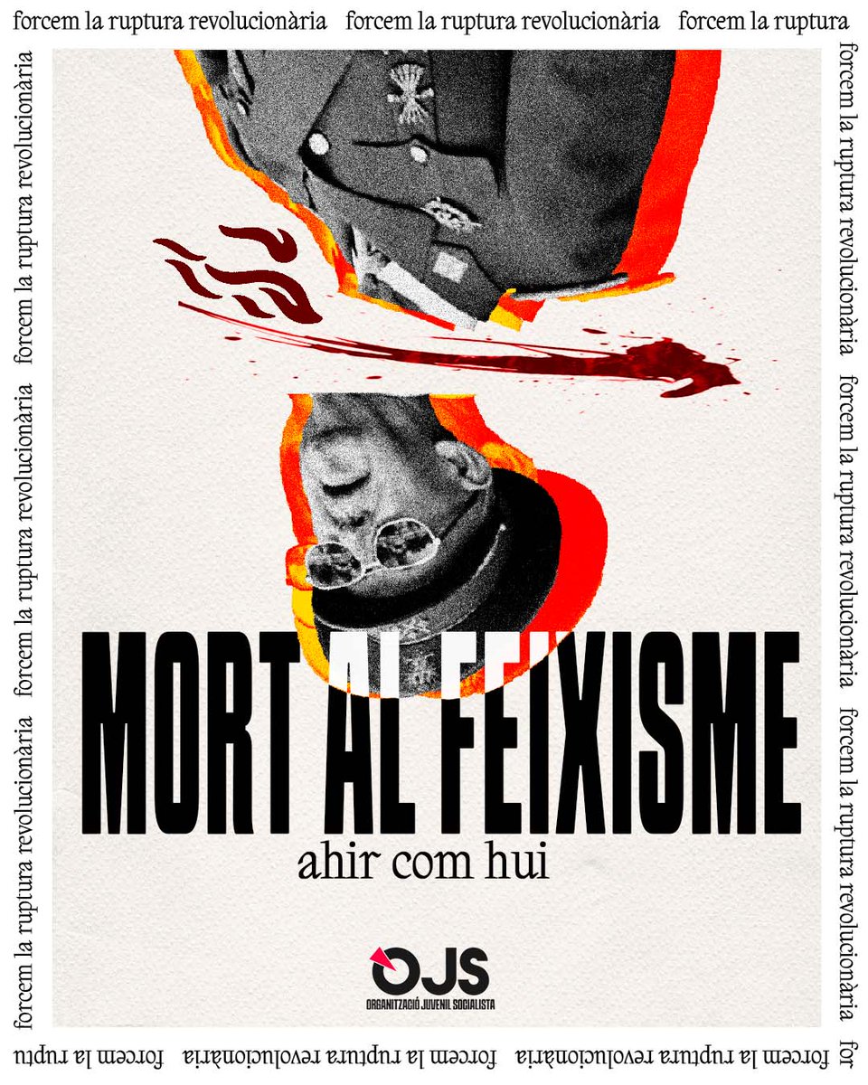 OJS_PV's tweet image. 🔴 20N | Fa 50 anys que va morir Franco. La seua herència continua incrustada en aquesta democràcia liberal que perpetua la subjugació de la classe treballadora.

Davant l’auge reaccionari actual, combatem el llegat feixista i el sistema que el sosté.