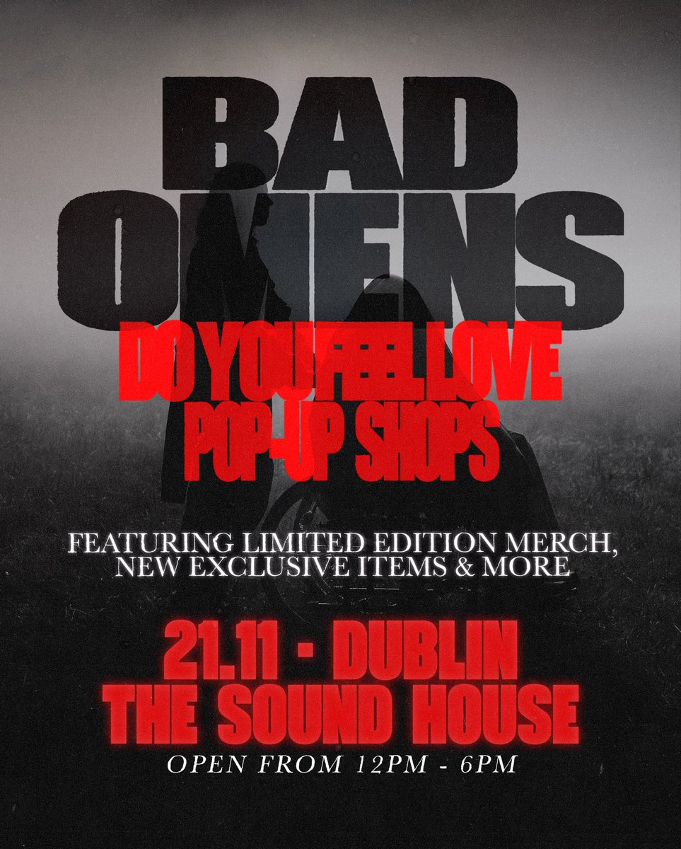 badomenscult's tweet photo. DO YOU FEEL LOVE 
DUBLIN POP UP FRIDAY

+NEW LIMITED EDITION ITEMS
+ADDITIONAL POP UPS TO BE ANNOUNCED https://t.co/r893PCPueJ