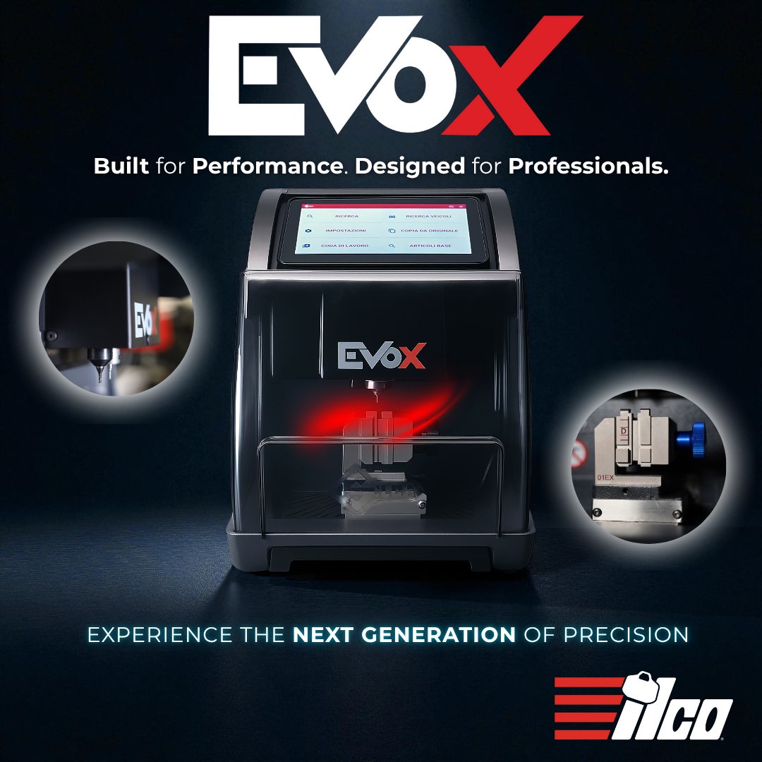 KabaIlco's tweet photo. Meet the EVOX: Compact, fast, and built for pros who demand accuracy and efficiency.
Experience smoother decoding, quiet operation, and a user-friendly interface in one powerful machine.

Contact your Local Distributor Today!

#Ilco #EVOX #LocksmithTools #Electronic #KeyMachine https://t.co/vf8QUnAQ5V