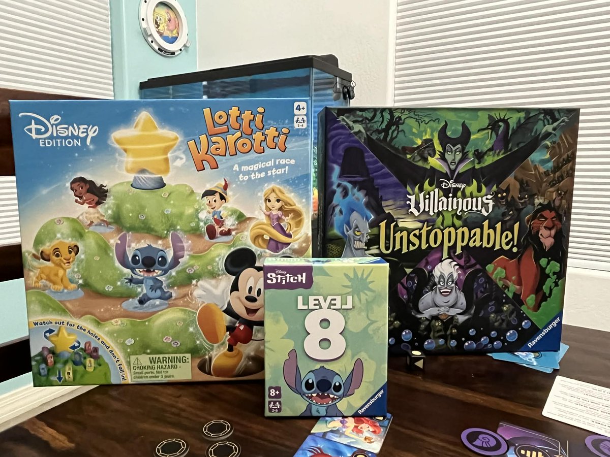 novicehomemaker's tweet photo. Had fun playing Disney Villainous Unstoppable.  Each villain had their own objectives.  Loved it.  #ravensburgergamenight #playravensburger  #tryazon   #ravensburgerparty https://t.co/EM4iXGXHE2