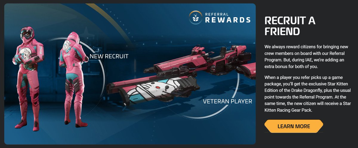 BTV_Cast's tweet image. IAE Recruit a Friend

#StarCitizen #Squadron42 #IAE2955