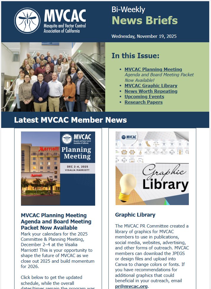 MVCAC1's tweet image. The latest issue of the MVCAC News Briefs is available now, check it out! ow.ly/E3Hj50XustX #MVCAC
