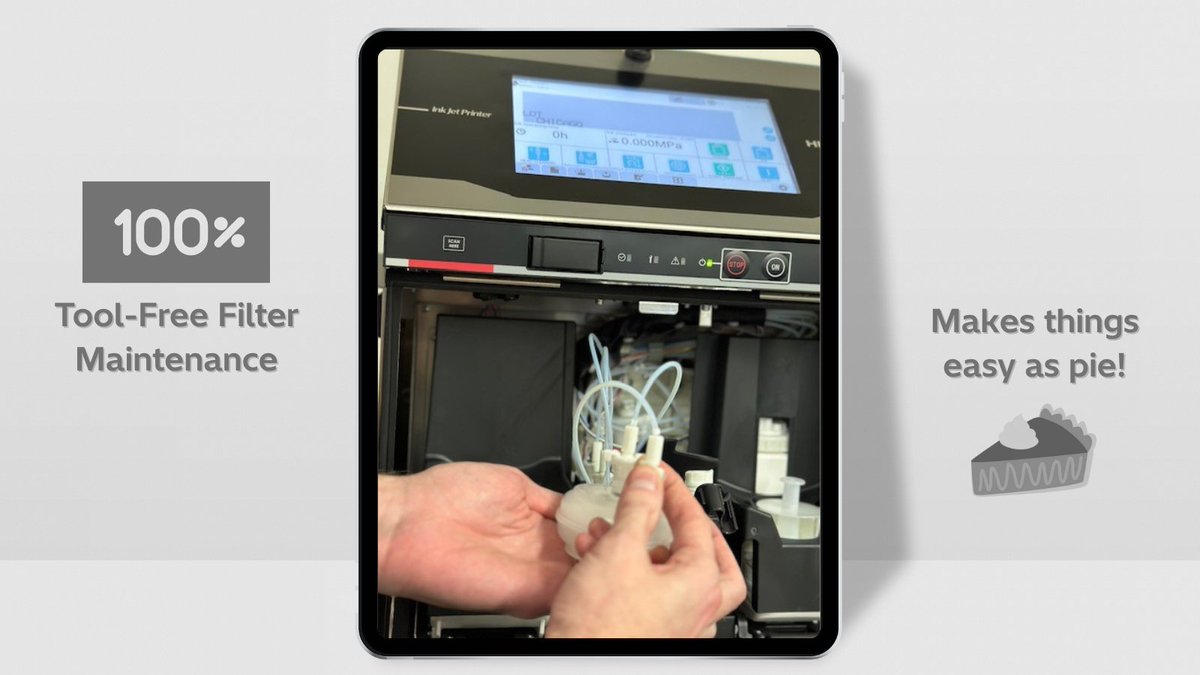 HitachiIndEquip's tweet image. Hitachi Continuous Inkjet Printers offer unique features that make them very easy to use. You can replace CIJ ink filters without any tools or a technician. Talk about effortless maintenance &amp;gt;&amp;gt;&amp;gt; tinyurl.com/y5f9w9f8

#MarkingAndCoding #HitachiKnowledge #UX2 #InkjetPrinting