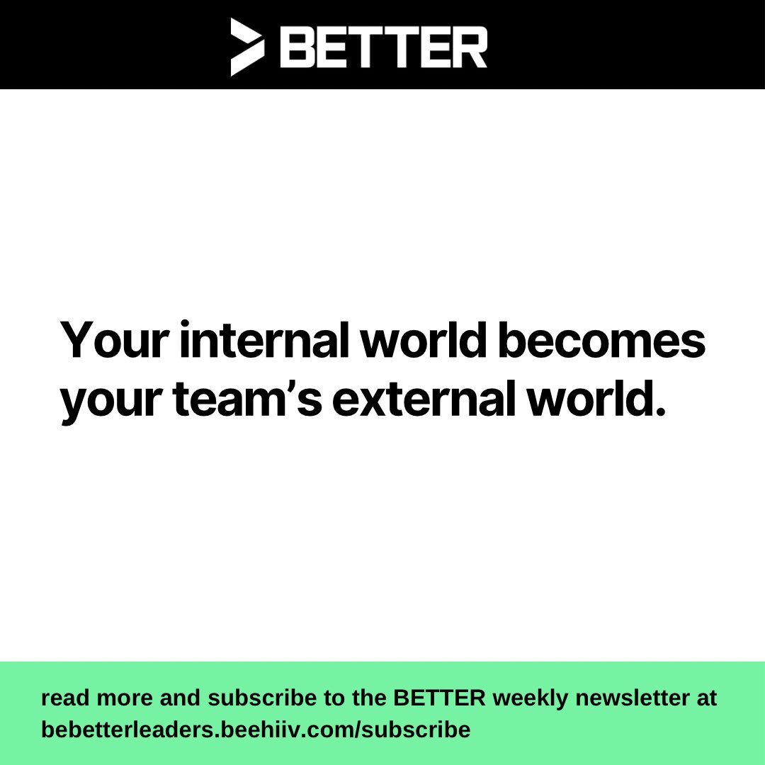 The mistake many coaches make is assuming their team is undisciplined, unfocused, or unmotivated - when really, the group is simply mirroring their pace.

Read more about setting the right pace in this week’s newsletter. 

bebetterleaders.beehiiv.com/p/your-team-mi…
