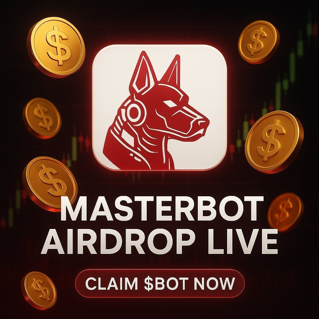 MasterBotCore's tweet photo. 🚀 MasterBOT Airdrop is now live!

👉 https://t.co/36SEE5wIdp

Secure your portion of $BOT tokens today! 💰
This is a limited-time chance to claim your rewards before they’re all gone.

🔥 Get involved now and be part of the future of crypto innovation!
MasterBOT is more than just a token — it’s the next step in blockchain technology. 🔥

#MasterBOT #Airdrop #Crypto #Blockchain #AI #FutureTech