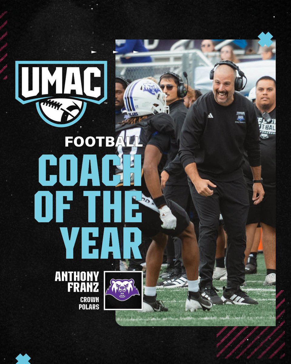 <a href="/CrownCollegeFB/">Crown College Football</a> <a href="/CrownPolars/">Crown College Polars</a> <a href="/WC_BlueJays/">WestminsterAthletics</a> <a href="/WESTMOFB/">Westminster College Football</a> <a href="/GUPanthers/">Greenville University Athletics</a> <a href="/EMAPFootball/">Greenville University Football</a> Coach of the Year: Anthony Franz, Crown