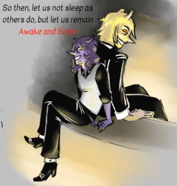 kat_nap_fever's tweet image. Well if Tempra&apos;s being posted then I&apos;m throwing these out here. You guys can&apos;t understand how much I love the dynamic between these two insomniacs♥️

(Charge belongs to the amazing @Sketchalicious1)

#deltaruneau #FreeChurchBread #addisona