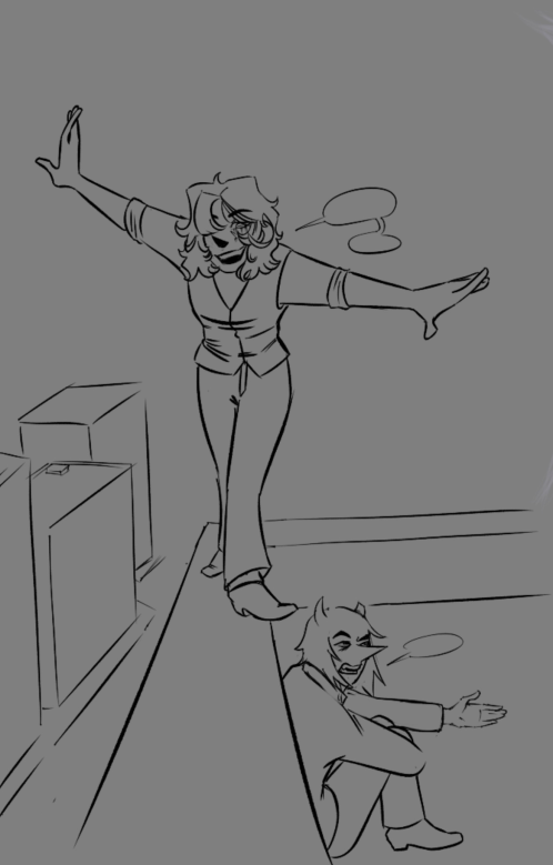 kat_nap_fever's tweet image. Well if Tempra&apos;s being posted then I&apos;m throwing these out here. You guys can&apos;t understand how much I love the dynamic between these two insomniacs♥️

(Charge belongs to the amazing @Sketchalicious1)

#deltaruneau #FreeChurchBread #addisona