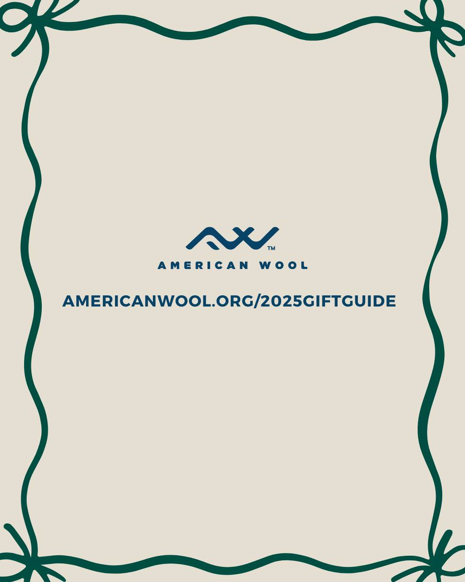 The 2025 American Wool Gift Guide is here! Dive into this curated lineup of thoughtful pieces crafted with responsibly grown American wool. Designed to last, crafted with care, and made to be meaningful.

Explore the full guide → americanwool.org/2025giftguide

#experiencewool