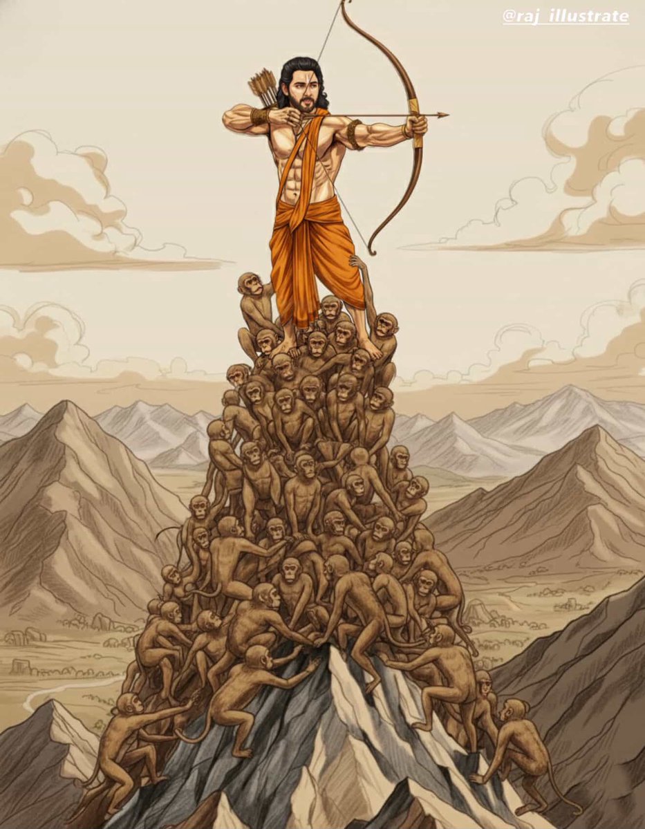 _VardhanDHFM_'s tweet image. Superstar @urstrulyMahesh as LORD RAMA 🏹🔥

#MaheshBabu | #Varanasi 
#FanArt