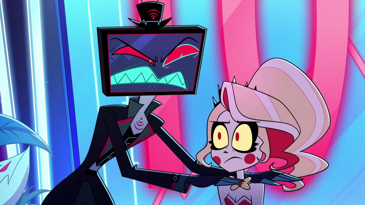 Official_TVC's tweet image. Vox: &quot;What do you MEAN the deal&apos;s broken!?&quot;
*Continues to do the thing that broke the deal in the first place*
#HazbinHotel #HazbinHotelSeason2