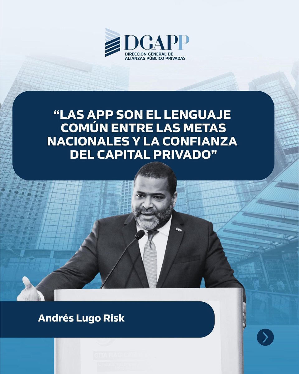 DGAPPRD's tweet image. Las APP se consolidan como una vía segura para atraer inversión, generar empleo y ejecutar proyectos de alto impacto. La #DGAPP continúa fortaleciendo capacidades, transparencia y confianza para impulsar el desarrollo sostenible del país.
