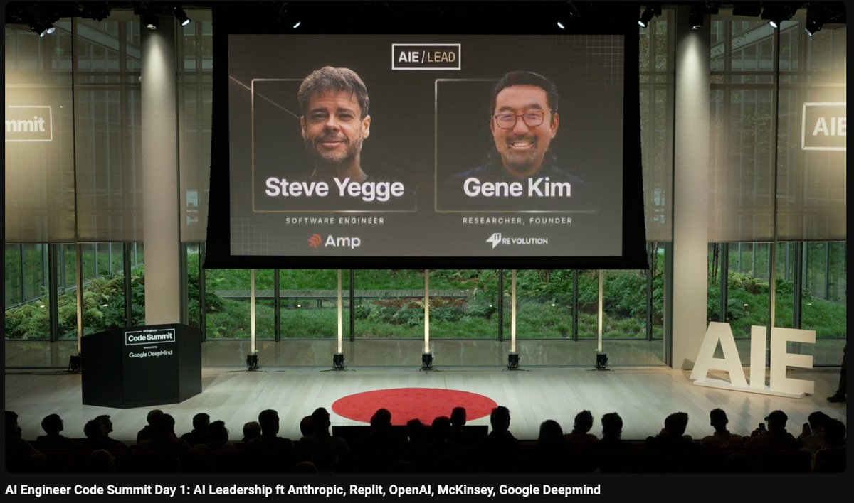 @aiDotEngineer @businessbarista @katelyn_lesse @AnthropicAI @pirroh @Replit @zapier @cursor_ai 「Claude Code じゃない」 - @Ste