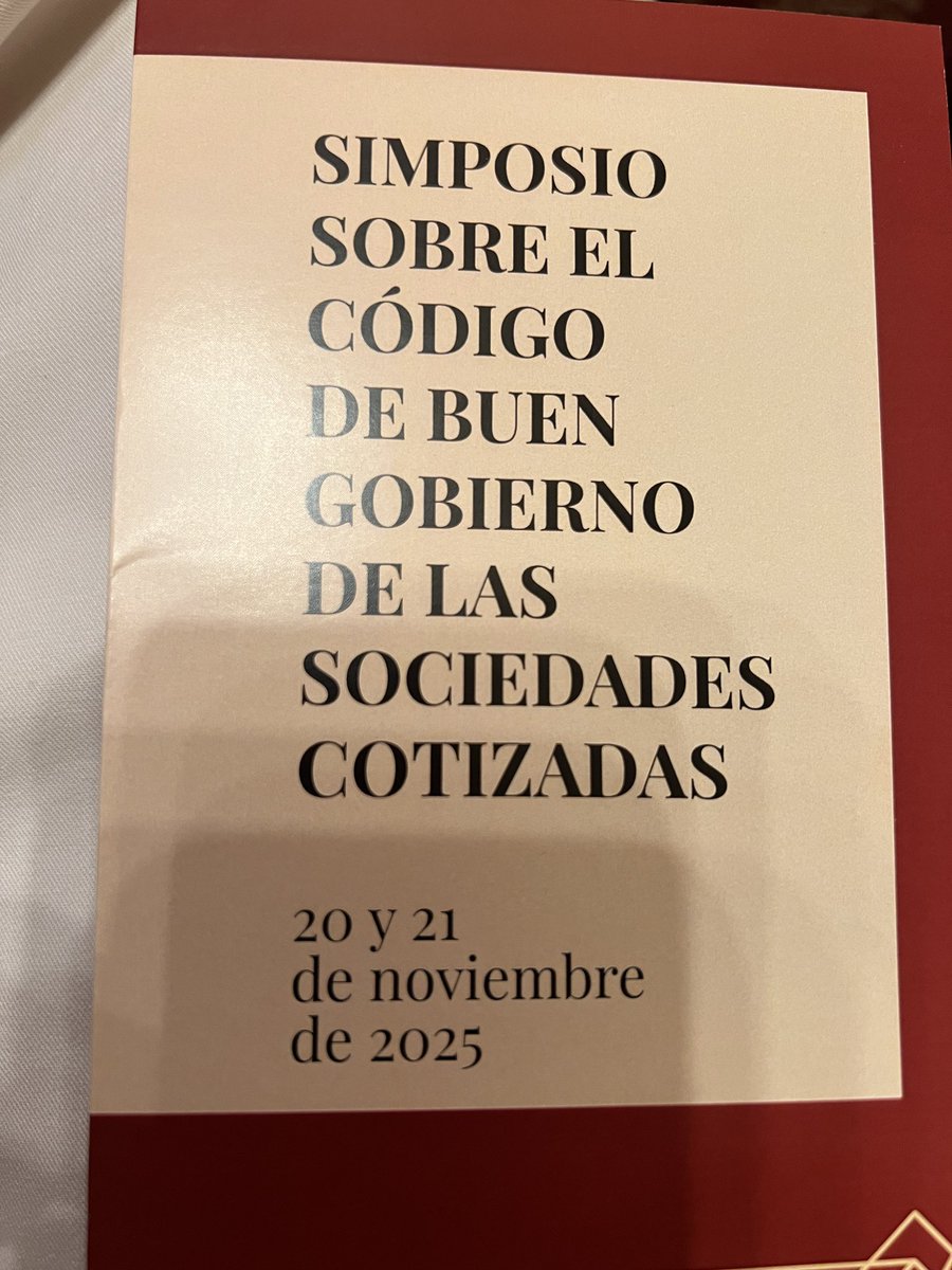 Un buen programa, con magníficos ponentes