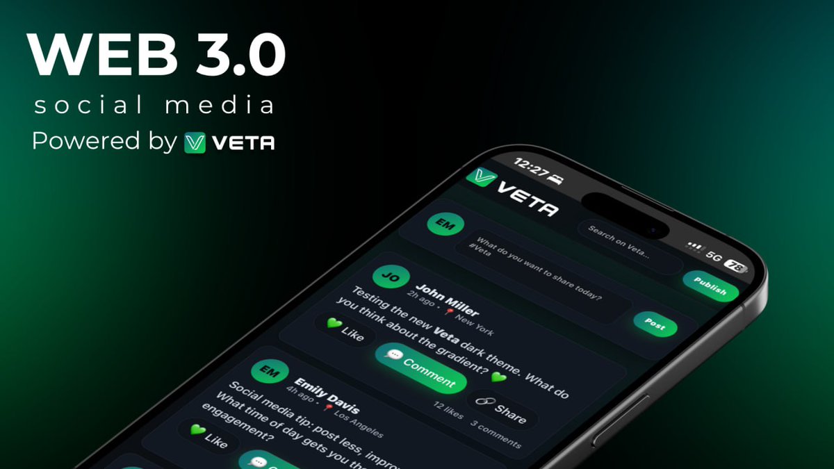 Most people have only ever known Web2.
That’s why V is designed to guide users into Web3 without the learning curve.

V will function as both a social network and a Web3 onboarding platform.
With an integrated wallet and simplified user experience. 

Social meets blockchain.