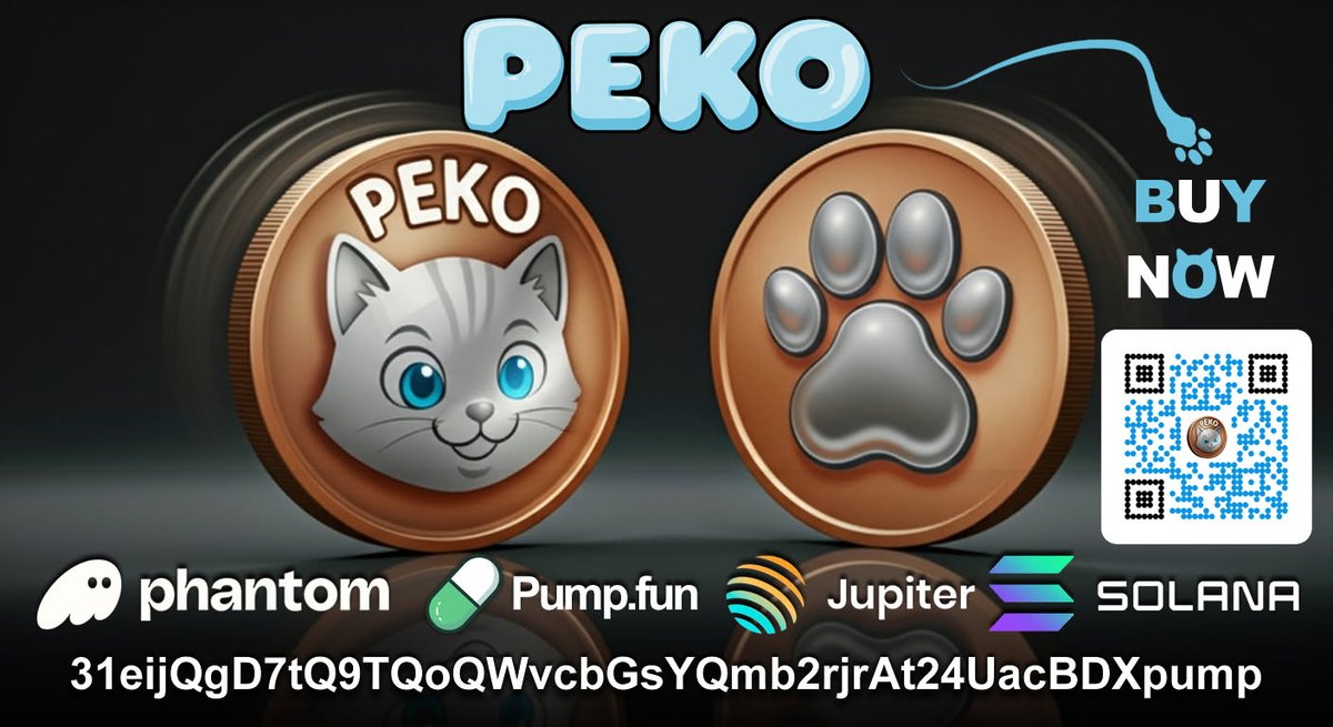 officialpeko's tweet photo. Our second video is getting released on Friday. Don't miss anything.

Buy $PEKO now before the video drops. NFA just a good idea. 

 Subscribe, like, comment it really help the channel https://t.co/31Esv0nmkz

#RWSs #AI #IoT #ETH #Web3News
#Trump #PEKO #LFG #SOLANA  @binance @shining_cryptos @TheAlphaGems @RParavola @cryptobullying @bySukie @altcoinXforce @wyloweb3 @Brett89887157 @BTCCexchange