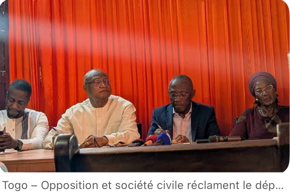 Opposition calomniée, société civile traquée au Togo. Le régime orchestre fausses élections et vraies répressions, tandis que ses chevaux de Troie infiltrent l’opposition. Avoir les yeux ouverts est déjà une rébellion. 👉 letogolais.com