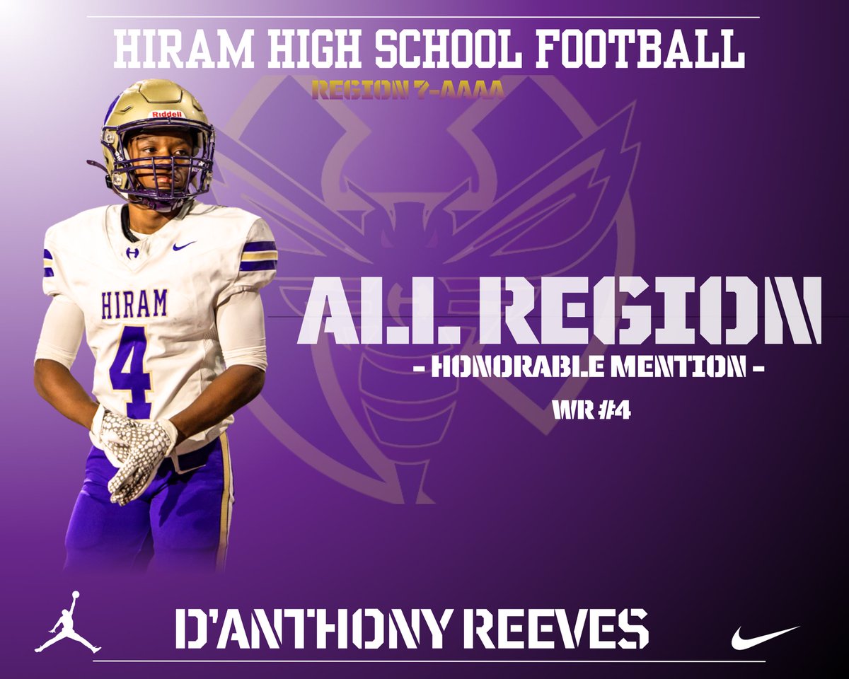 Some Hornets being honored this post-season. First our all region Honorable Mentions. 

D’Anthony Reeves