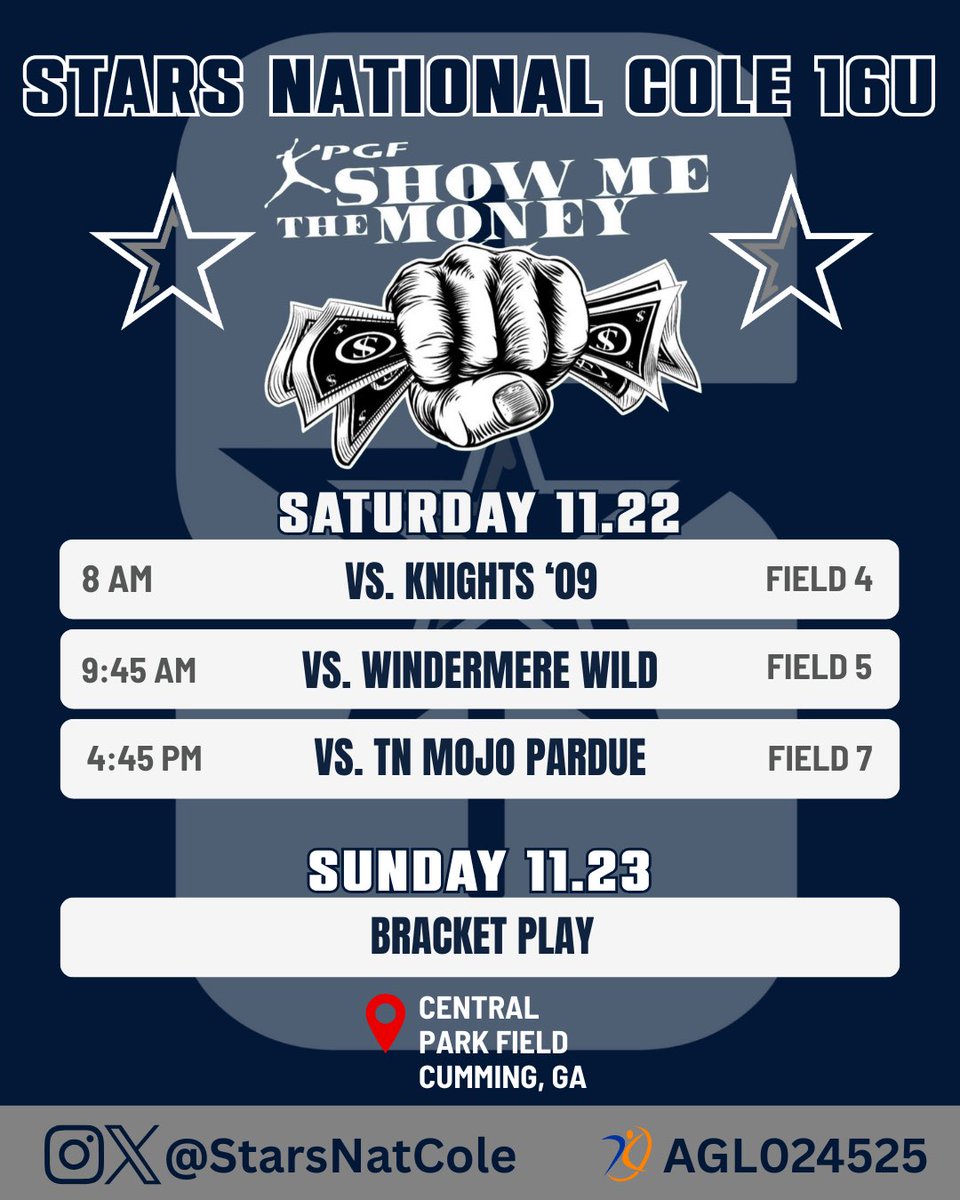 This weekend I will be at Show Me the Money in Georgia guest playing with <a href="/StarsNatCole/">OH Stars National Cole 16u</a>!! I hope to see you all there!! <a href="/ACU_Softball/">ACU Softball</a> <a href="/coachkoons/">Jo Koons</a> <a href="/cam_hutcherson/">campbell hutcherson</a> <a href="/TTU_Softball/">Tennessee Tech Softball</a> <a href="/AlliRobinson2/">Alli Robinson</a> <a href="/SouthernMissSB/">Southern Miss Softball</a> <a href="/NataliePooleUSM/">Natalie Poole</a> <a href="/ElzeyMatt/">The Coach</a> <a href="/UIndySoftball/">UIndy Softball</a> <a href="/mandygardner24/">Mandy Gardner-Colegate</a>