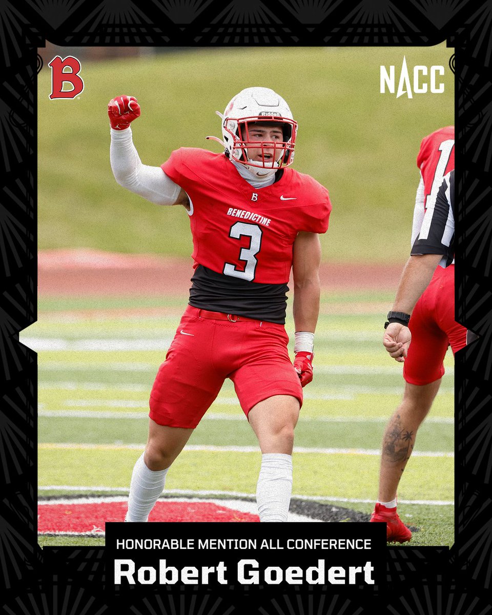 HONORABLE MENTION ALL-CONFERENCE🏈

<a href="/BenUFootball/">Benedictine Football</a>