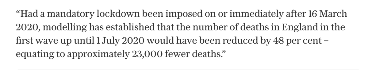 You cannot 'establish' anything with modelling. Astonishing that Baroness Hallett has made this finding.