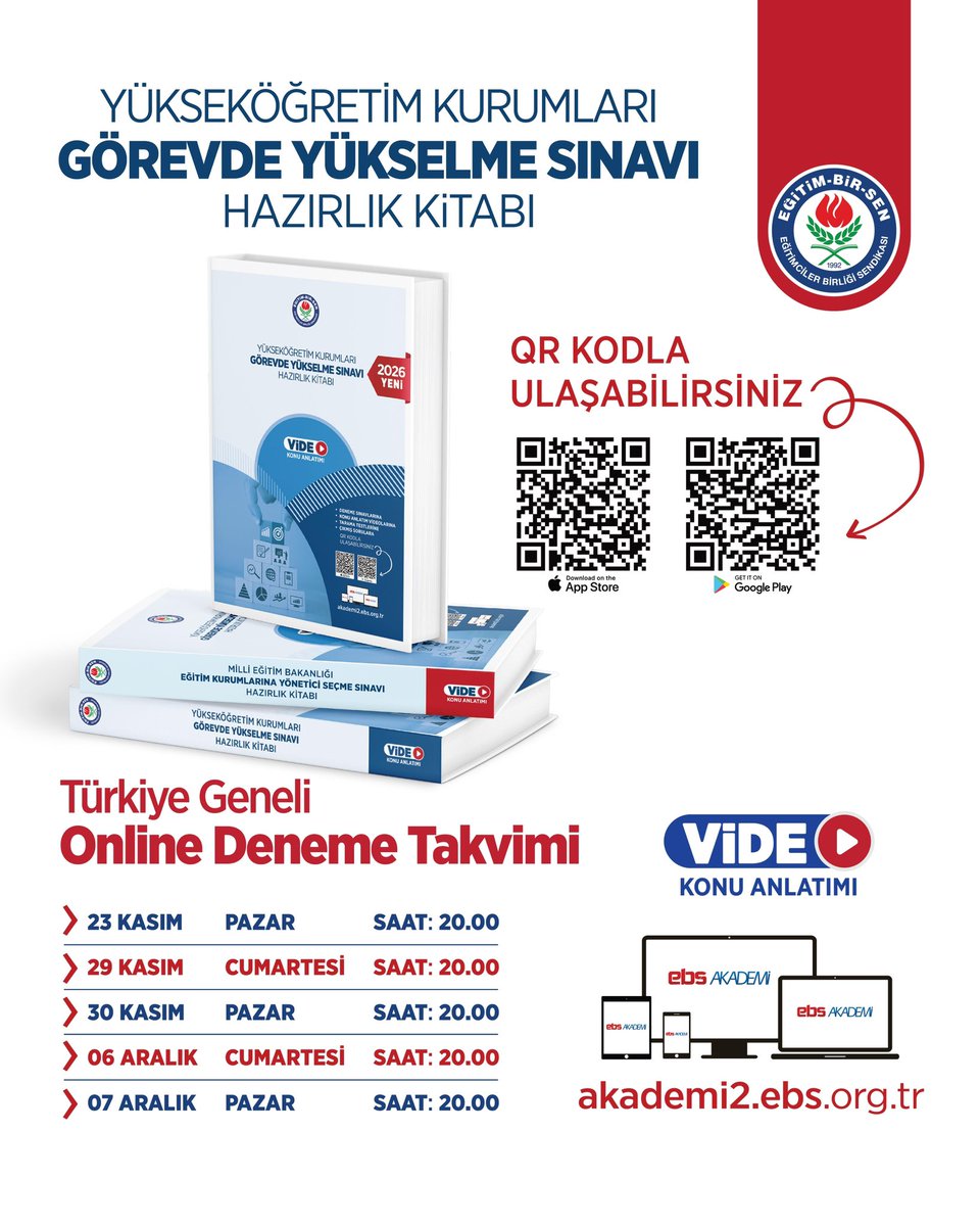 ebskmaraskadin's tweet photo. Eğitim-Bir-Sen olarak, akademik sendikacılık vizyonumuzla üyelerimizin mesleki gelişim yolculuğunu desteklemeye devam ediyoruz.
YÖK-GYS Hazırlık Kitabımızı üyelerimize ulaştırdık.
#EbsAkademi
#İyikiEğitimBirSenvar https://t.co/fq5oXPIIbZ