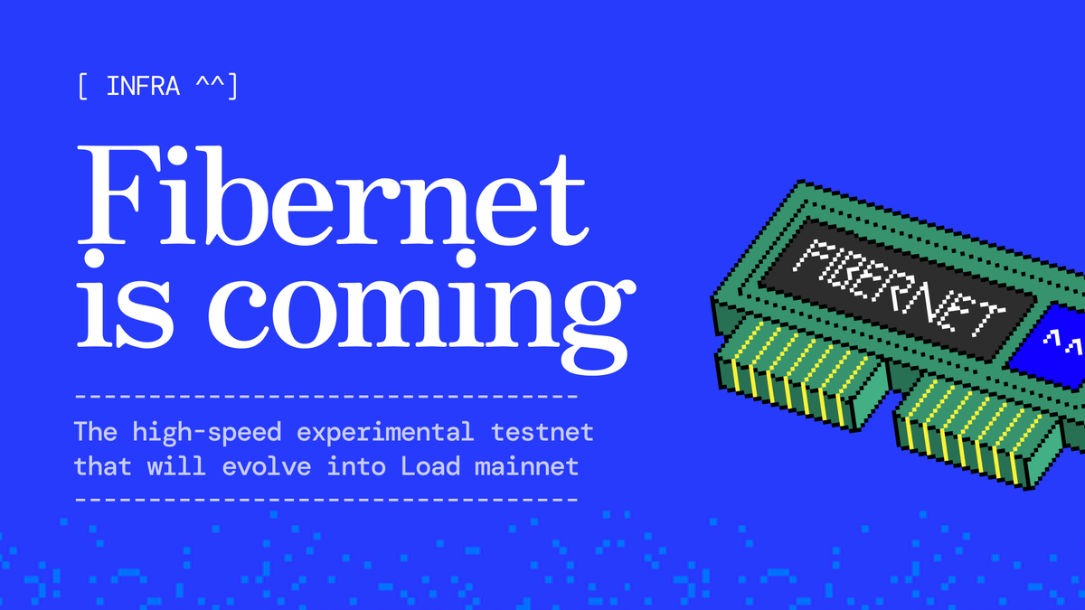 The final network iteration before mainnet. [  ^^]

Fibernet ships huge HyperBEAM S3-powered blob capacity, a higher throughput ceiling, deterministic finality, and interoperability with <a href="/aoTheComputer/">ao</a>.

Access is exclusive to fair launch participants: blog.load.network/fibernet-is-co…
