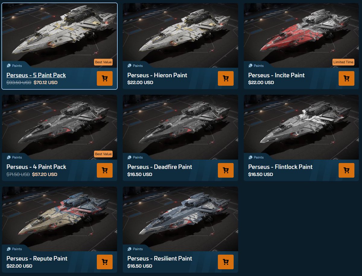 TheRubenSaurus's tweet image. Available paints for the RSI Perseus...
That&apos;s going to be a nice video in a couple of hours so keep an eye on the YouTube channel!

#StarCitizen #IAE2955