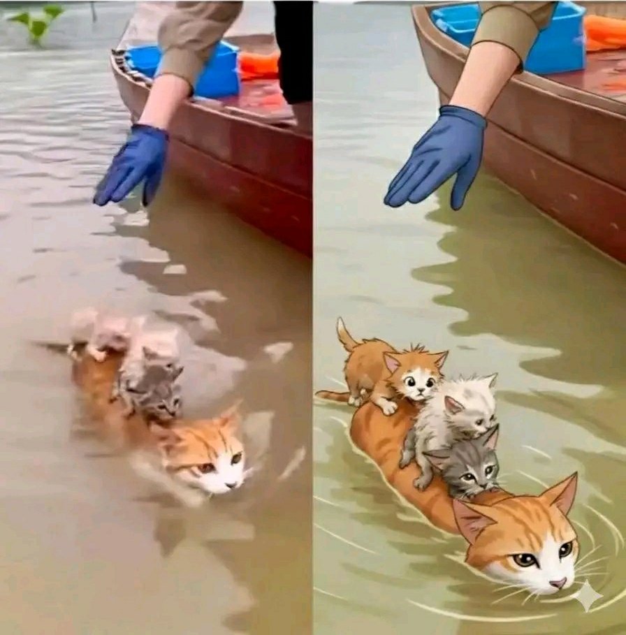 In This World There is No Substitute for a Mother 🐱🐈🐱