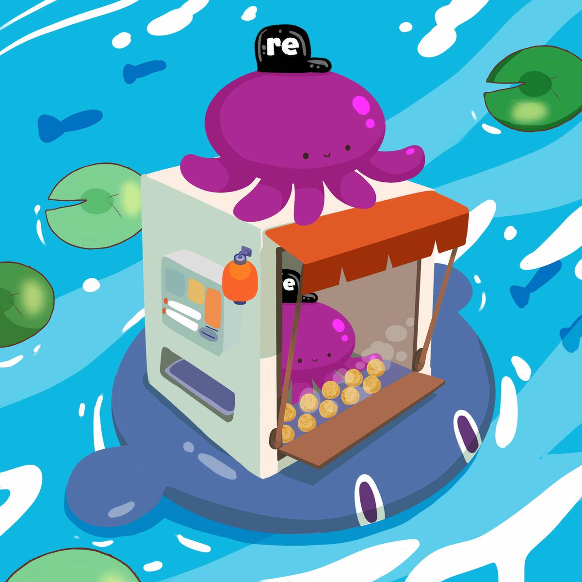 oleoncode's tweet image. Re’s cute octo is running a floating shop today 🐙

Just like how @re makes reinsurance more accessible, transparent, and efficient through blockchain technology.