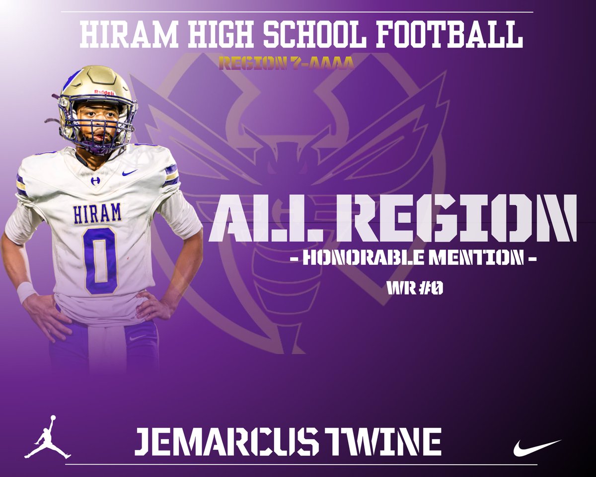 Some Hornets being honored this post-season. First our all region Honorable Mentions. 

Jemarcus Twine