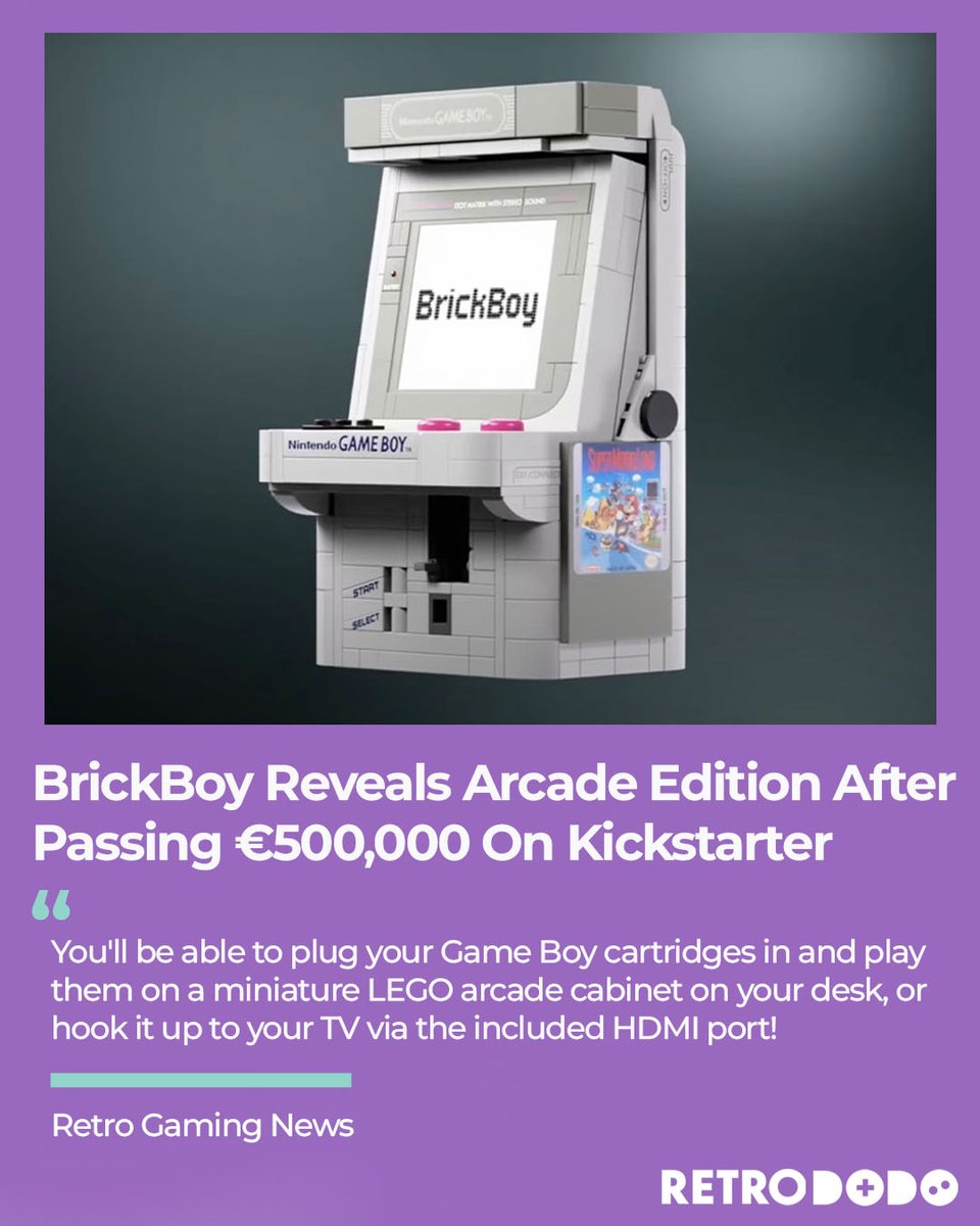 retro_dodo's tweet photo. The world is going crazy for BrickBoy, and they've thanked us with a new way to enjoy the LEGO Game Boy!
#LEGO #GameBoy #BrickBoy https://t.co/6WinYsexiu