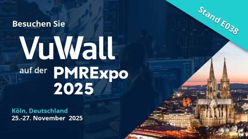 VuWall's tweet image. Looking forward to #PMRExpo 2025! Visit VuWall at Booth E38 (Hall 7) with G&amp;amp;D, VOMATEC, and AG Neovo for a look at our fully integrated control room ecosystem powered by TRx. See unified visualization, KVM, and AV-over-IP workflows in action. #ControlRoomSolutions