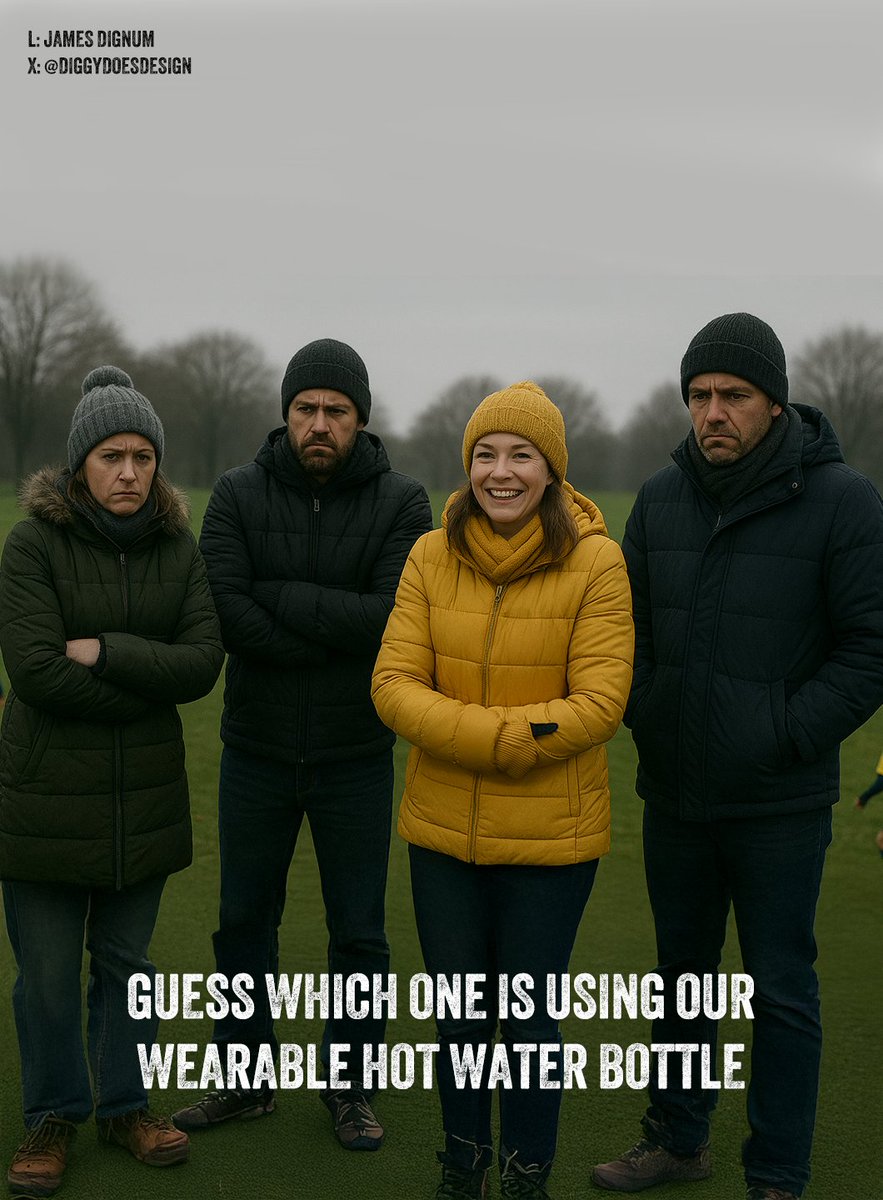 DiggyDoesDesign's tweet image. another one for today&apos;s @OneMinuteBriefs
brief creating posters to advertise #WearableHotWaterBottles 🥶