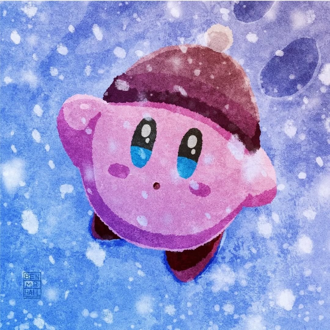 Kirbyglow's tweet image. Winter season incoming❄️💖