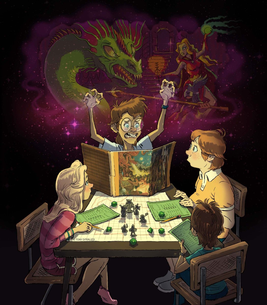 KevinLamb74's tweet image. Awesome piece by @TonyDiTerlizzi, I love it! 🤘
#FantasyArt