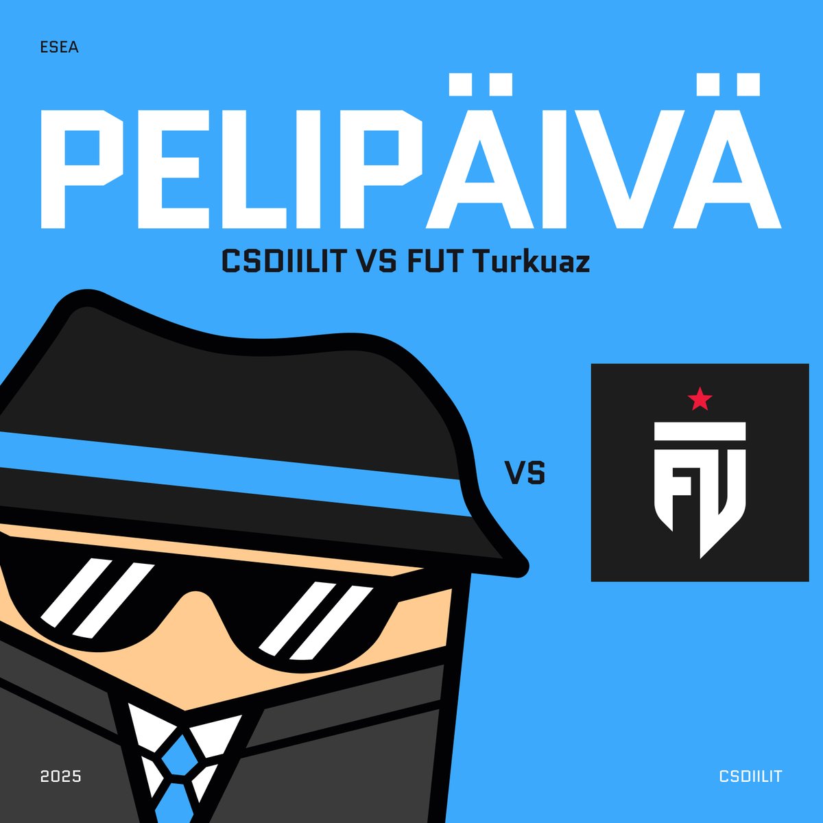 Illalla jatkuu pelit!

CSDIILIT kohtaa FUT Turkuaz ESEA ottelussa. 

faceit.com/en/cs2/room/1-…

🕖 Klo 19:00
📺 Ottelun näet livenä: twitch.tv/csdiilit_com

#esportsfi #csdiilit