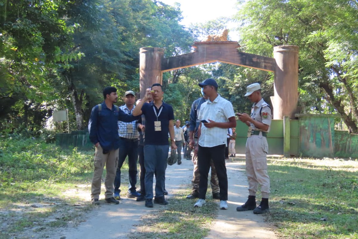 ntca_india's tweet photo. At Nameri Tiger Reserve, Day 3 of the ToT began with a line transect walk for participants from tiger reserves and a polygon search for those from non-TR areas, along with hands-on use of the M-STrIPES Ecological and Polygon Mobile apps.

#AITE6 #NTCA #ProjectTiger 
@namerinptr @wii_india @MSTrIPES @wildwithwolves @V_kolipakam @moefcc @PMOIndia @PIB_India @EnvironmentPib @IBCA_official @Unitedfortigers