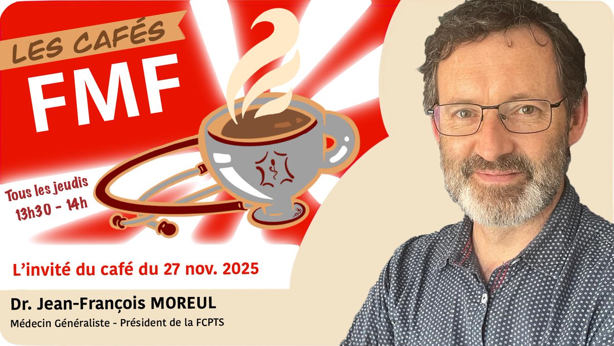 FMFofficiel's tweet image. ☕️ #CafésFMF du 27/11

CPTS, « communautés France Santé », 5 000 Maisons France Santé annoncées par le gouvernement, promesse d’un #médecin à - de 30 min et d’un RDV sous 48 h… mais avec quels moyens, quelle gouvernance, et quelle place pour la #MédecineLibérale ?

De 13h30 à…