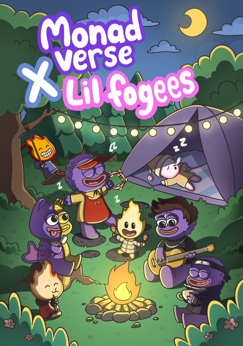monadverse's tweet image. gmonad lil fogees 💜