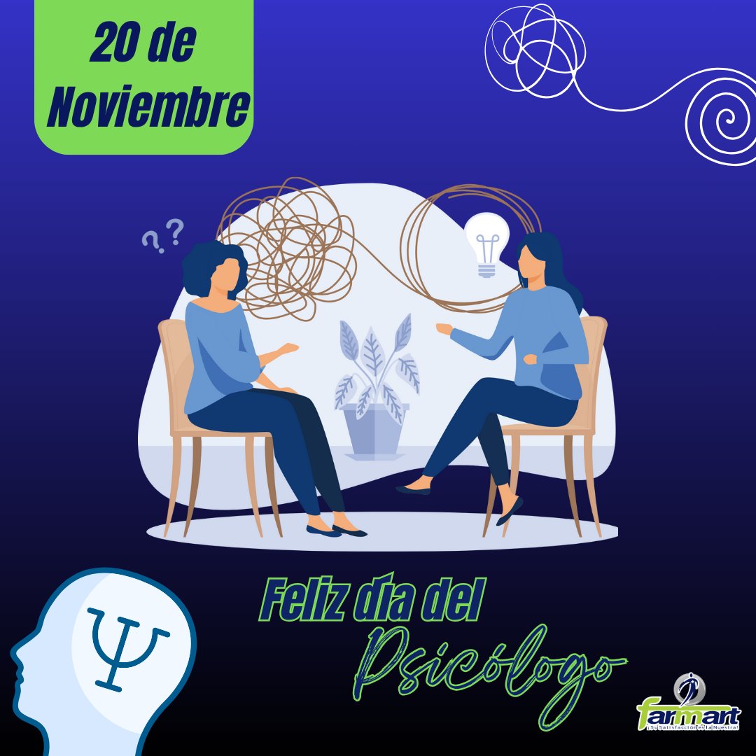 CFarmart42246's tweet photo. ¡Día Nacional del Psicólogo!

Se celebra para reconocer la labor y la importancia de su papel en la salud mental y el bienestar de las personas.

#farmart #diadelpsicólogo https://t.co/vy01MIGPur