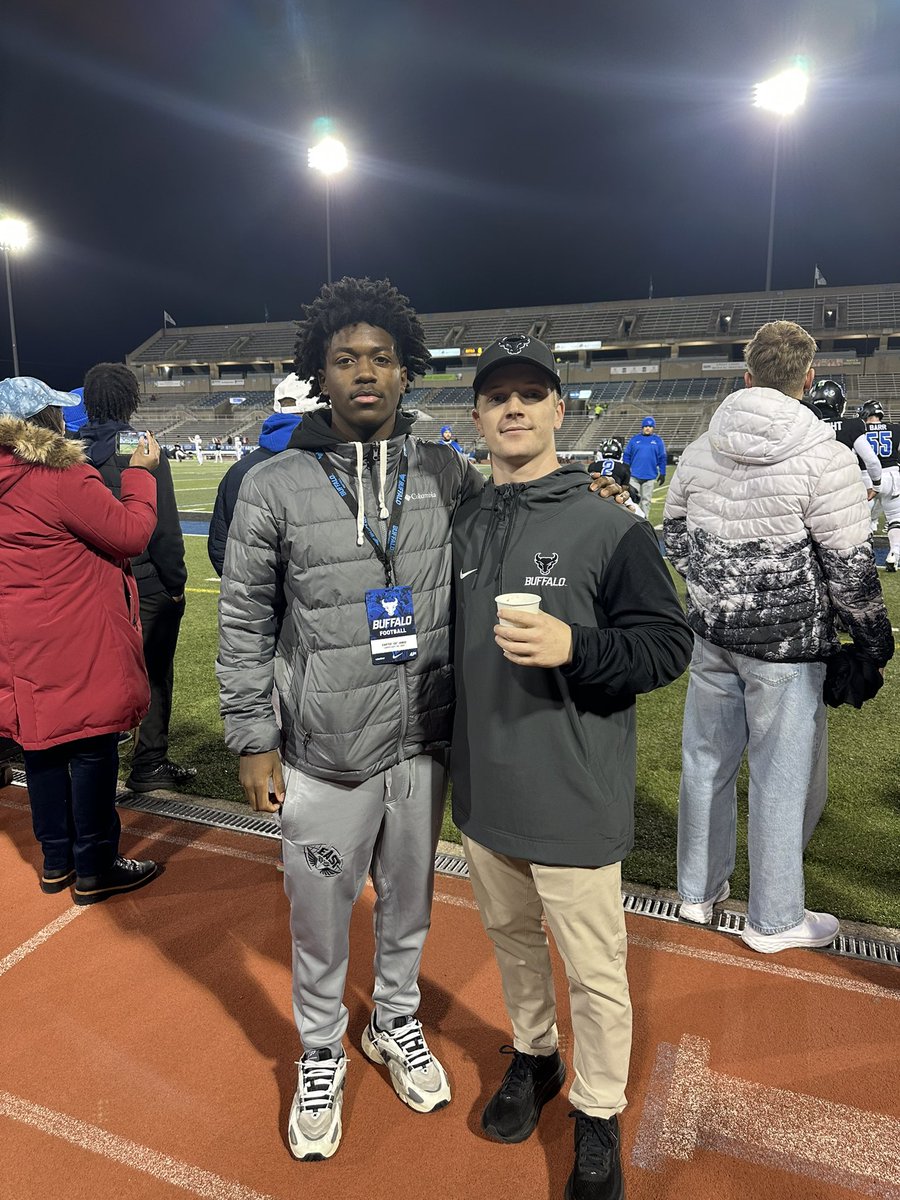 I Had an incredible time at the University at Buffalo for my gameday visit. The way the staff welcomed me, and the culture they’re building all stood out. Truly grateful for the opportunity and hospitality. Thank you to <a href="/Biggame_24/">Coach Caleb Haynes</a> for the Great Conversation, and UB! 🦬💙