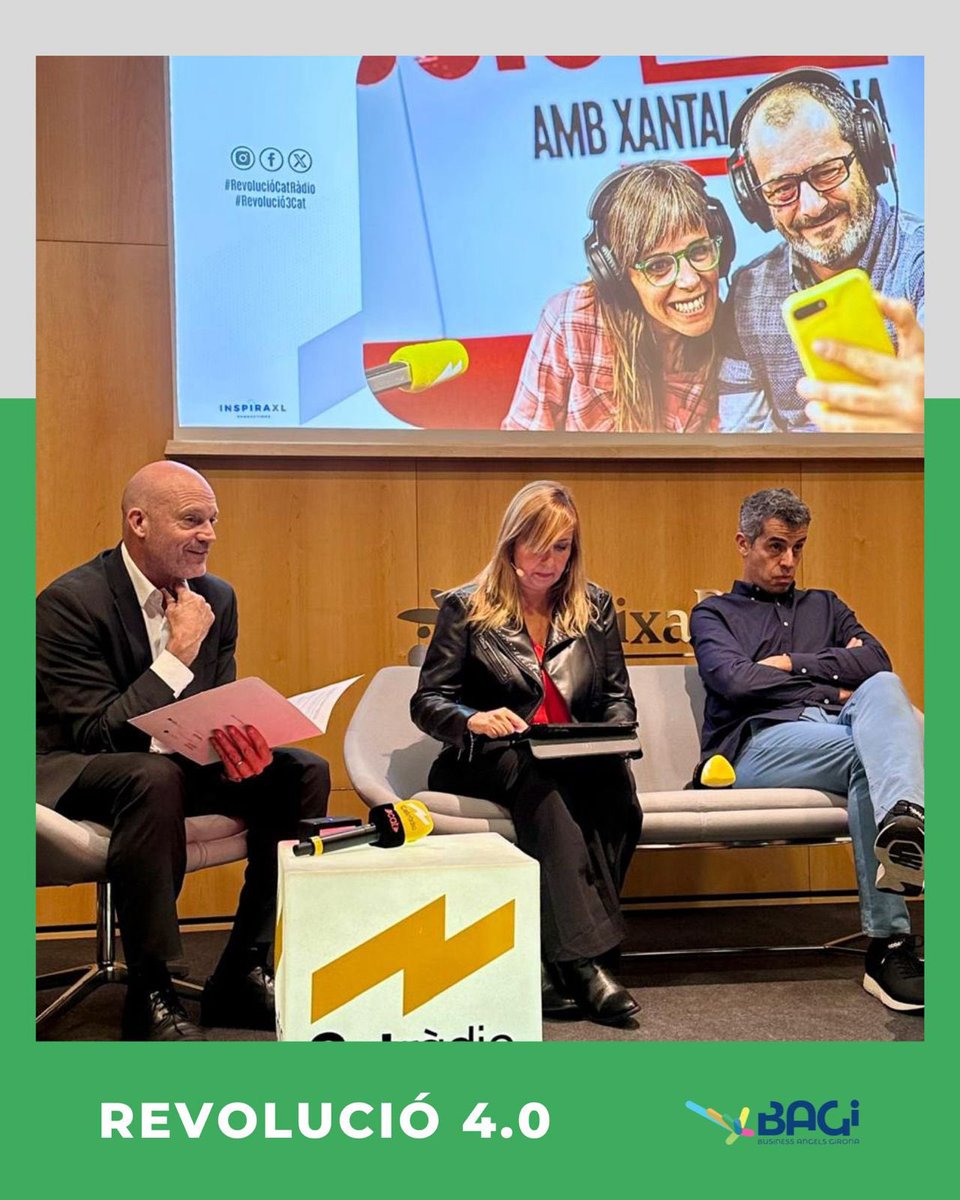 El nostre vicepresident Josep Prat va participar ahir en la gravació en directe del programa de Revolució 4.0, de Catalunya Ràdio, i que s'emetrà dissabte. 
<a href="/Revolucio4/">REVOLUCIÓ 4.0</a> 
#XarxaBagi #Bagi #Girona #CatalunyaRàdio