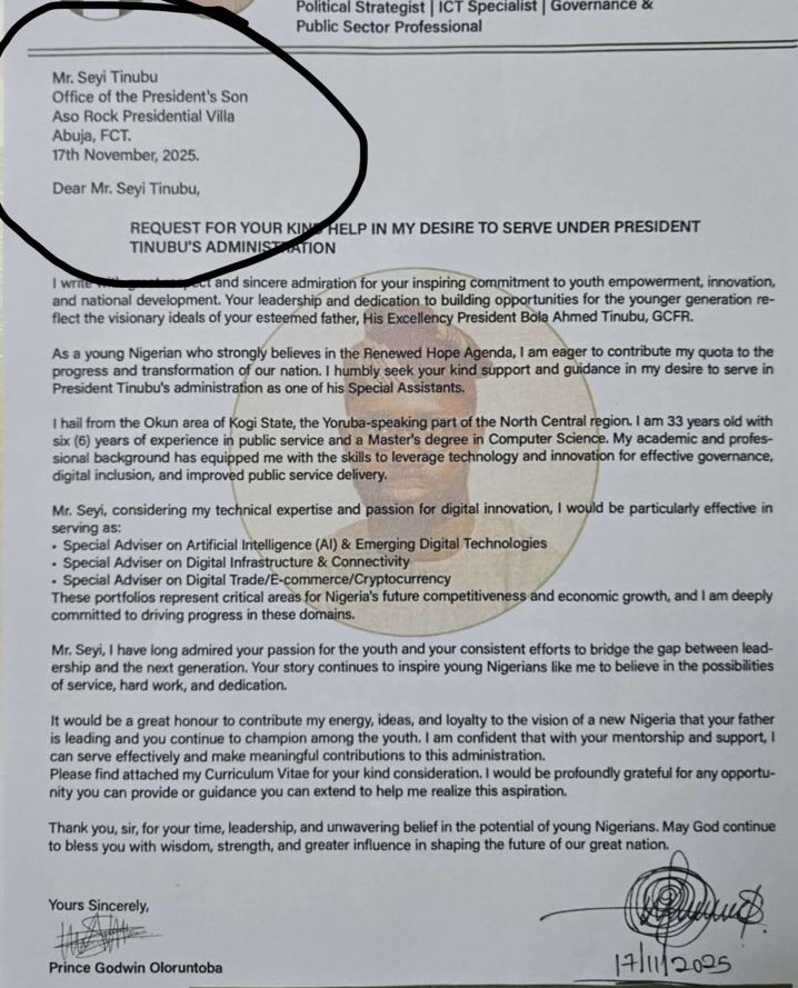 Morris_Monye's tweet image. What is “Office of the President’s son”

🤷